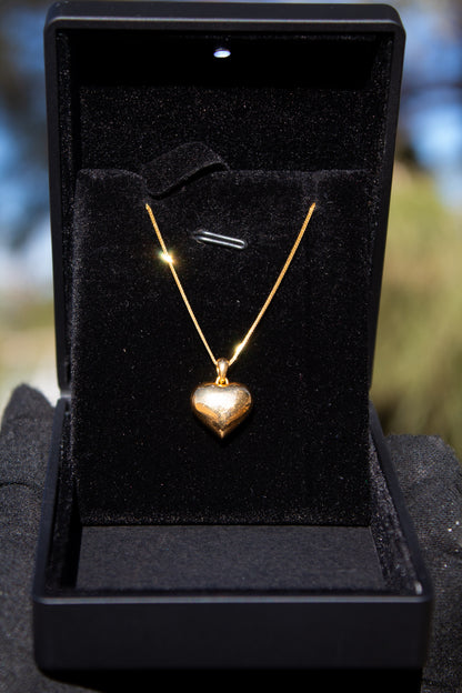 18K Gold Heart Necklace