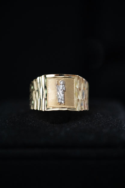 14K Gold San Judas Ring