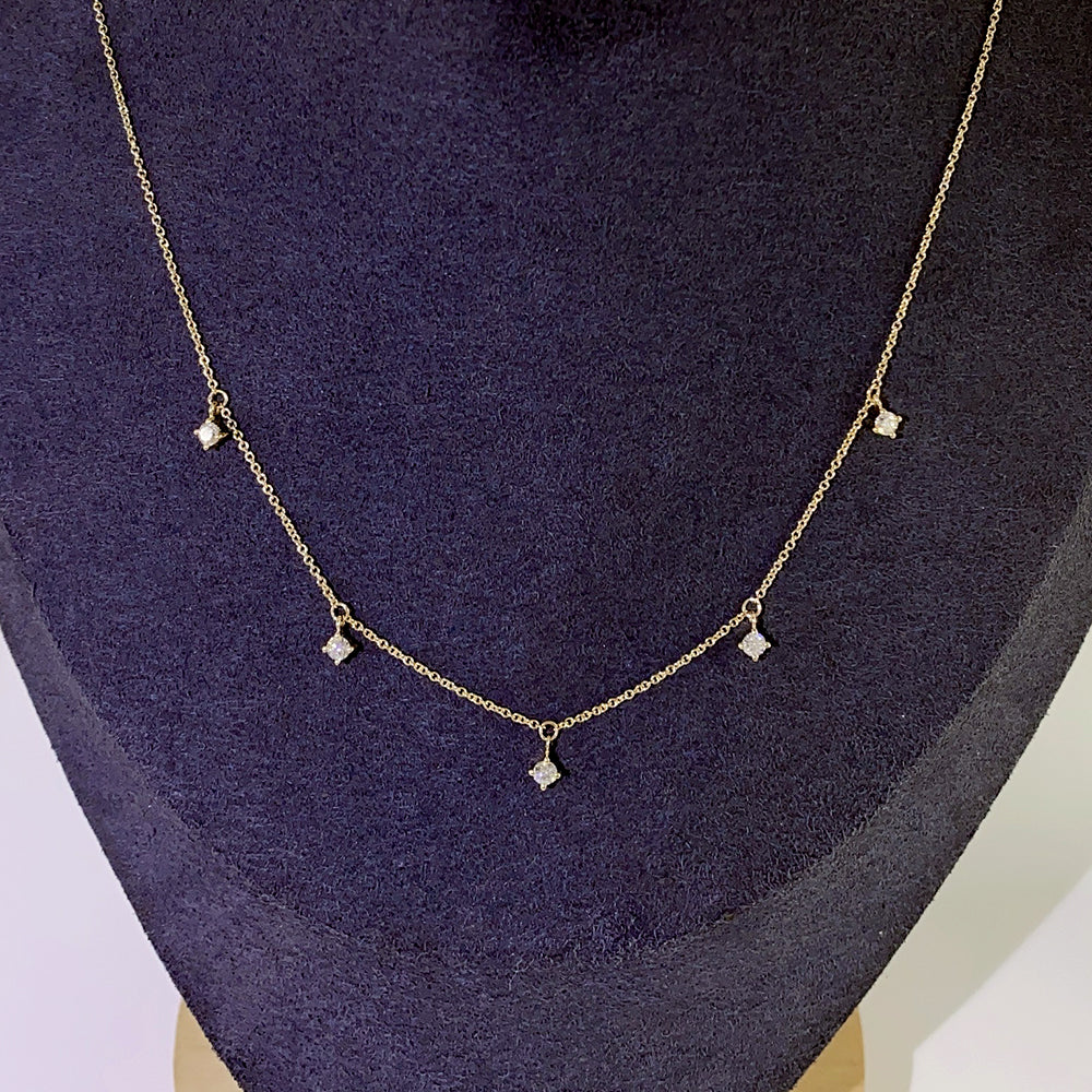 14K Gold Lab Grown Diamond Necklace