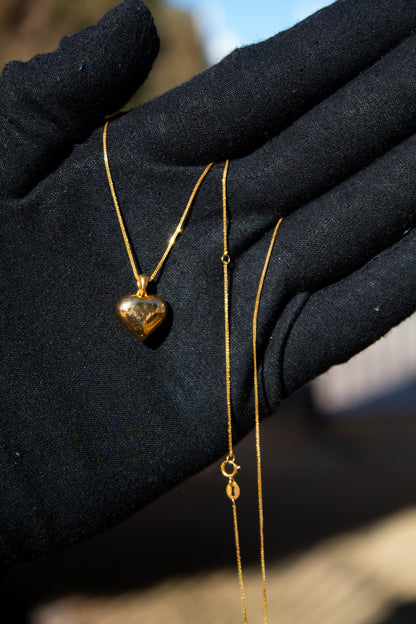 18K Gold Heart Necklace