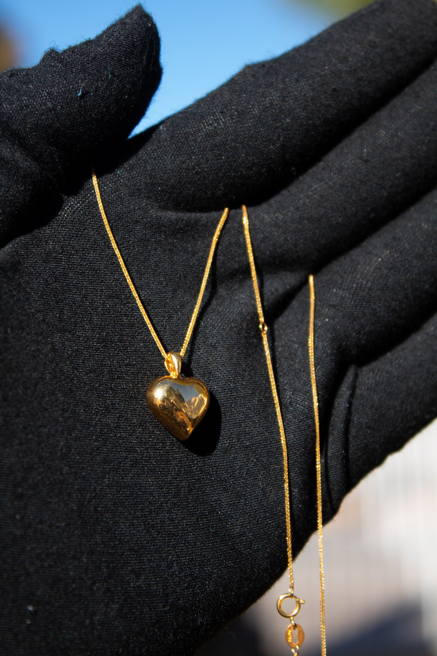 18K Gold Heart Necklace