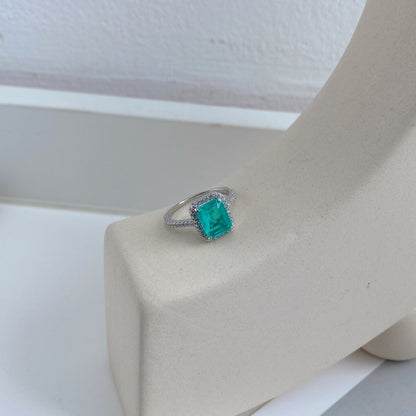 Turquoise Diamond Ring