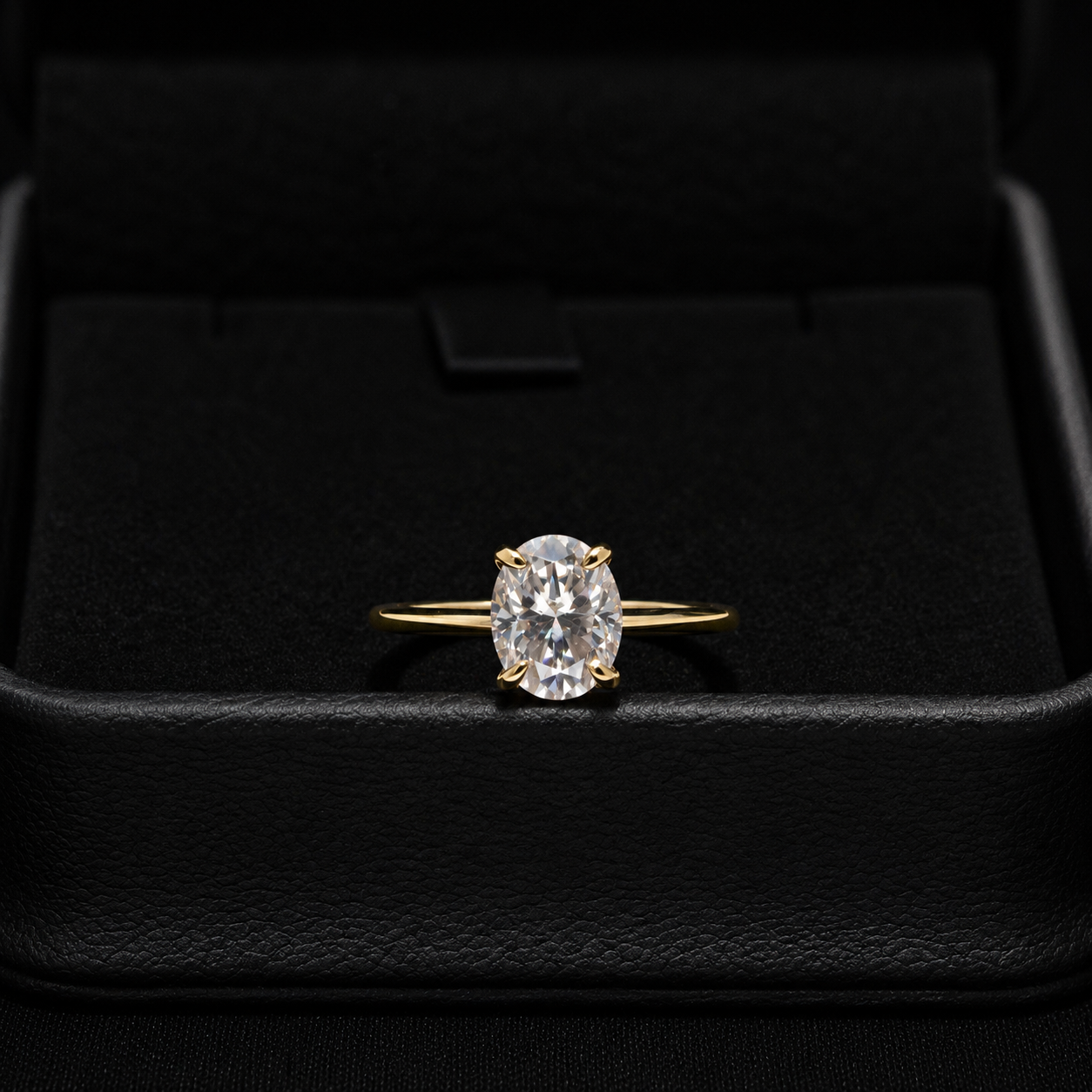 10K Gold Oval Royale VVS Ring