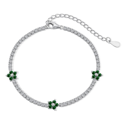 Green Flowers Bracelet