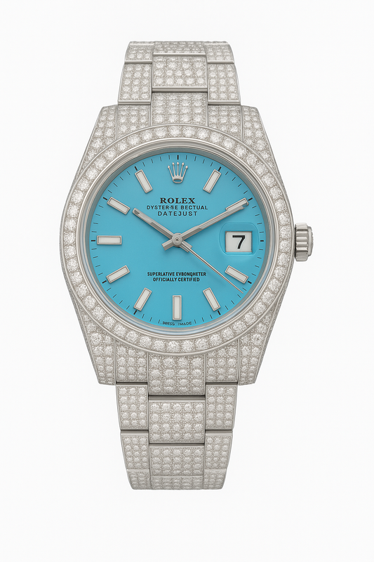Rolex Buss Down Blue Dial Watch