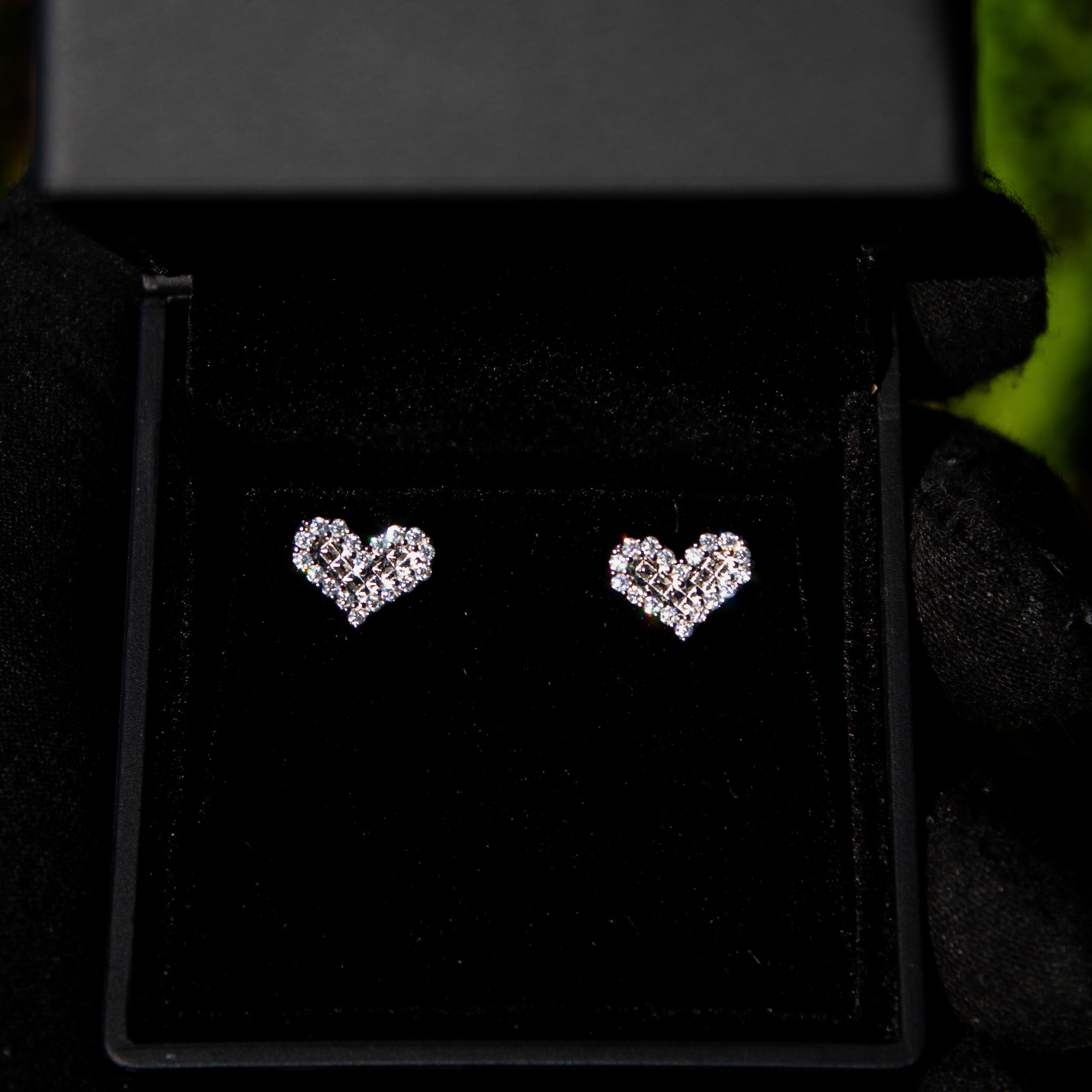 Heart VVS Earrings Set