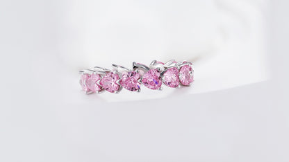 Pink Heart Diamond Ring