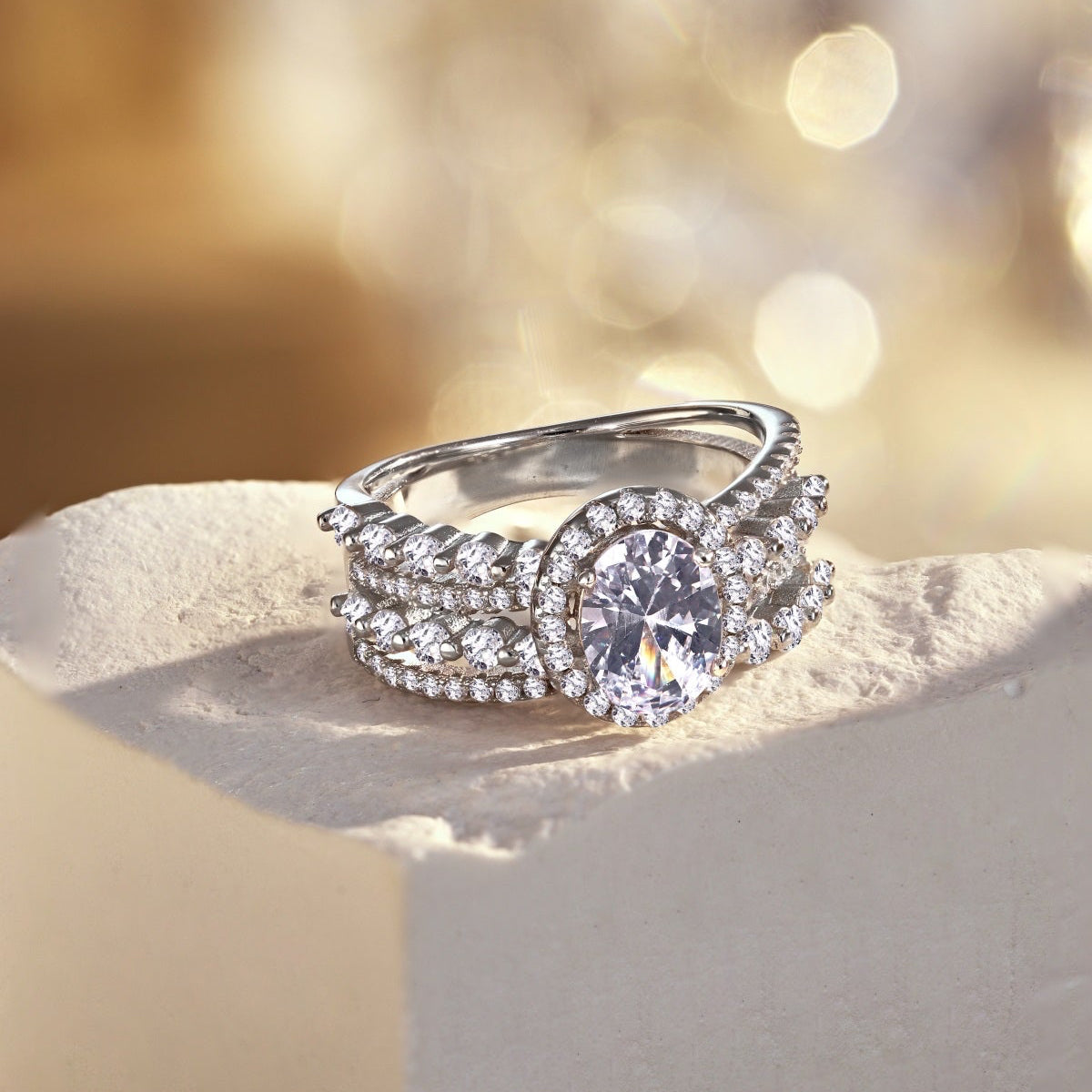 White Diamond Ring