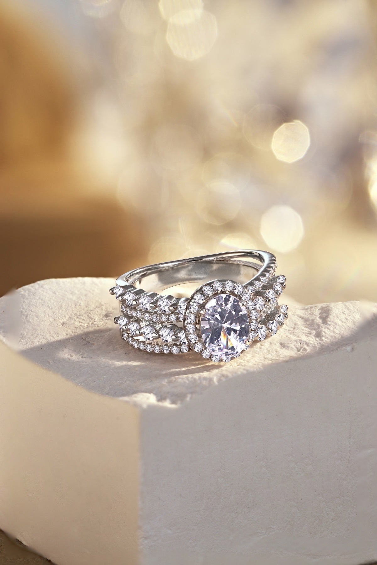 White Diamond Ring