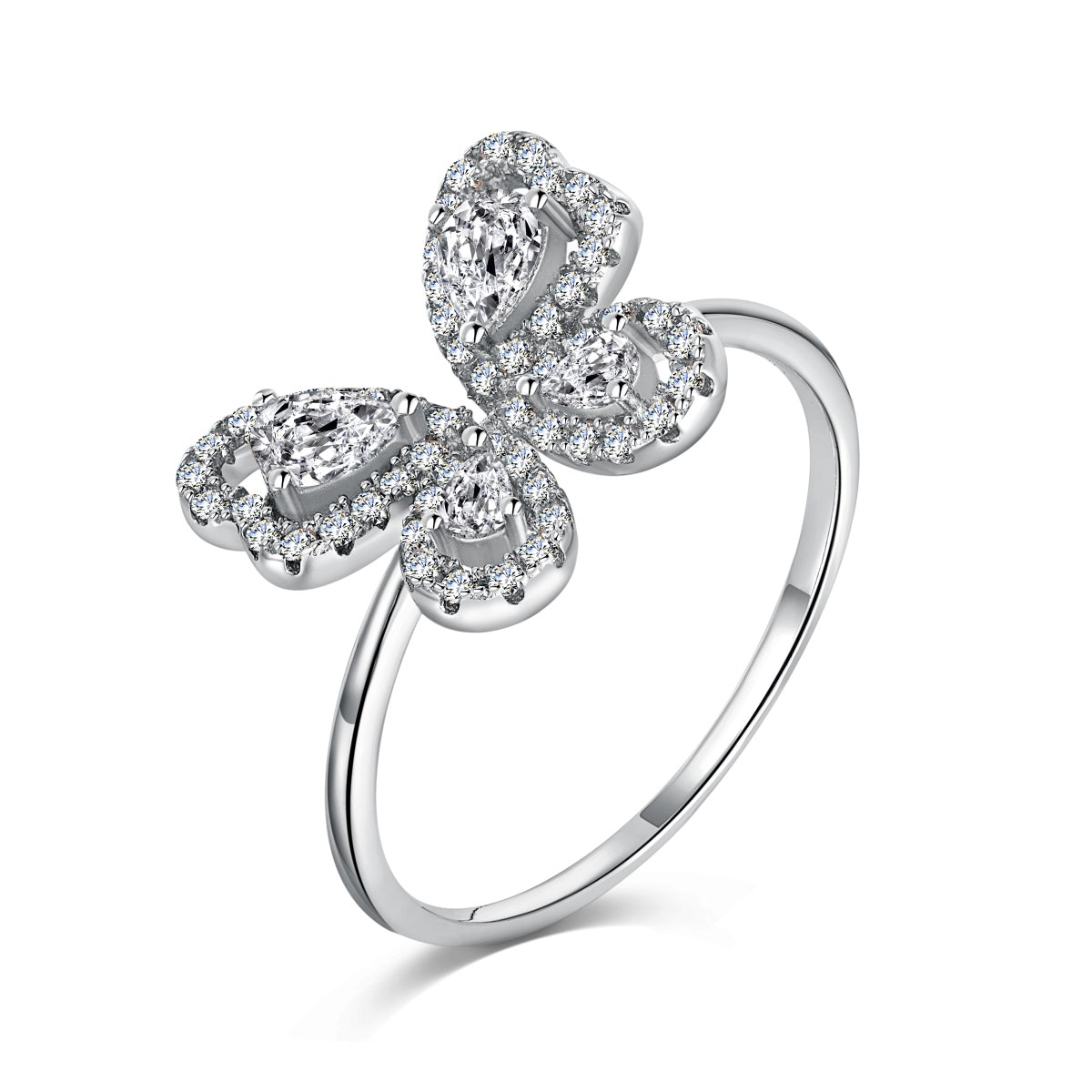 Butterfly Diamond Ring