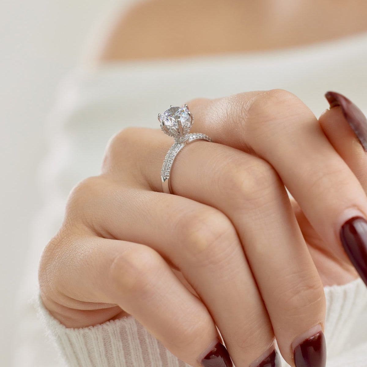 White Diamond Ring