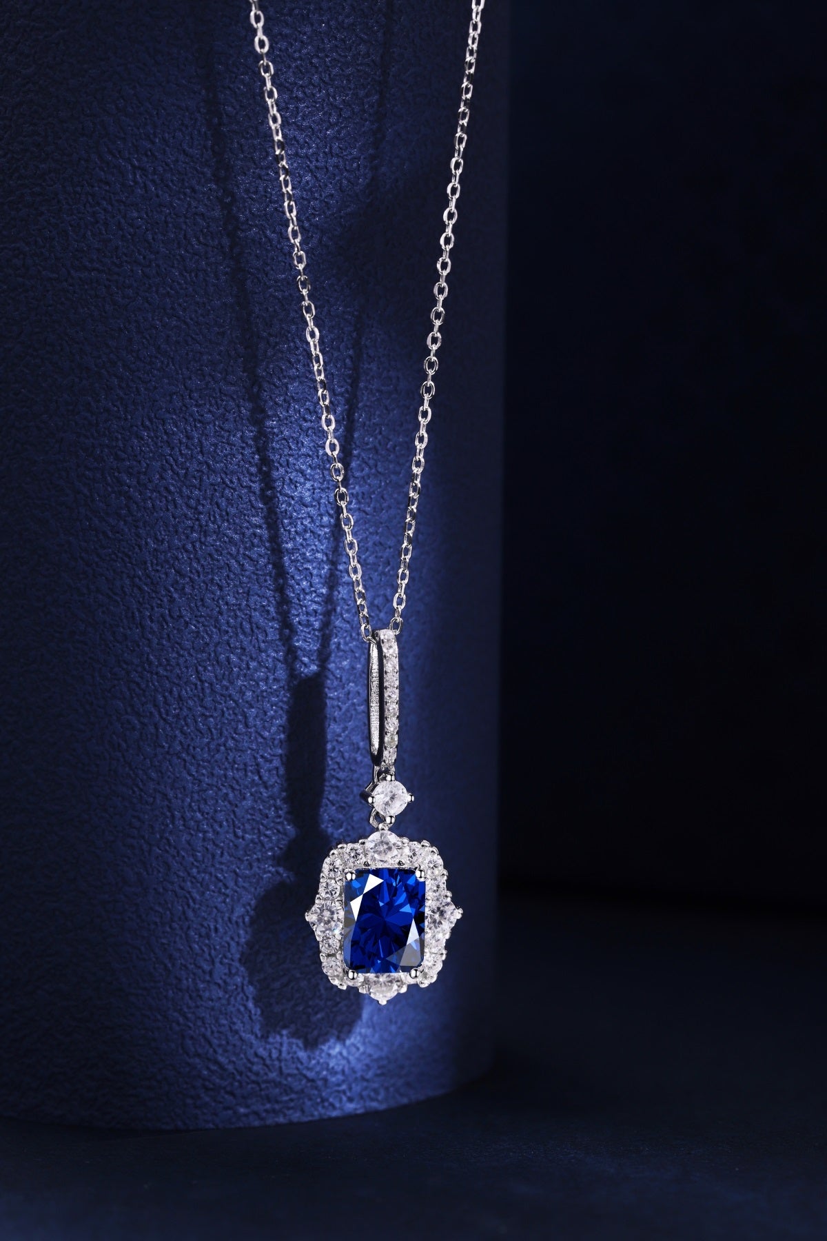 Blue Diamond Necklace