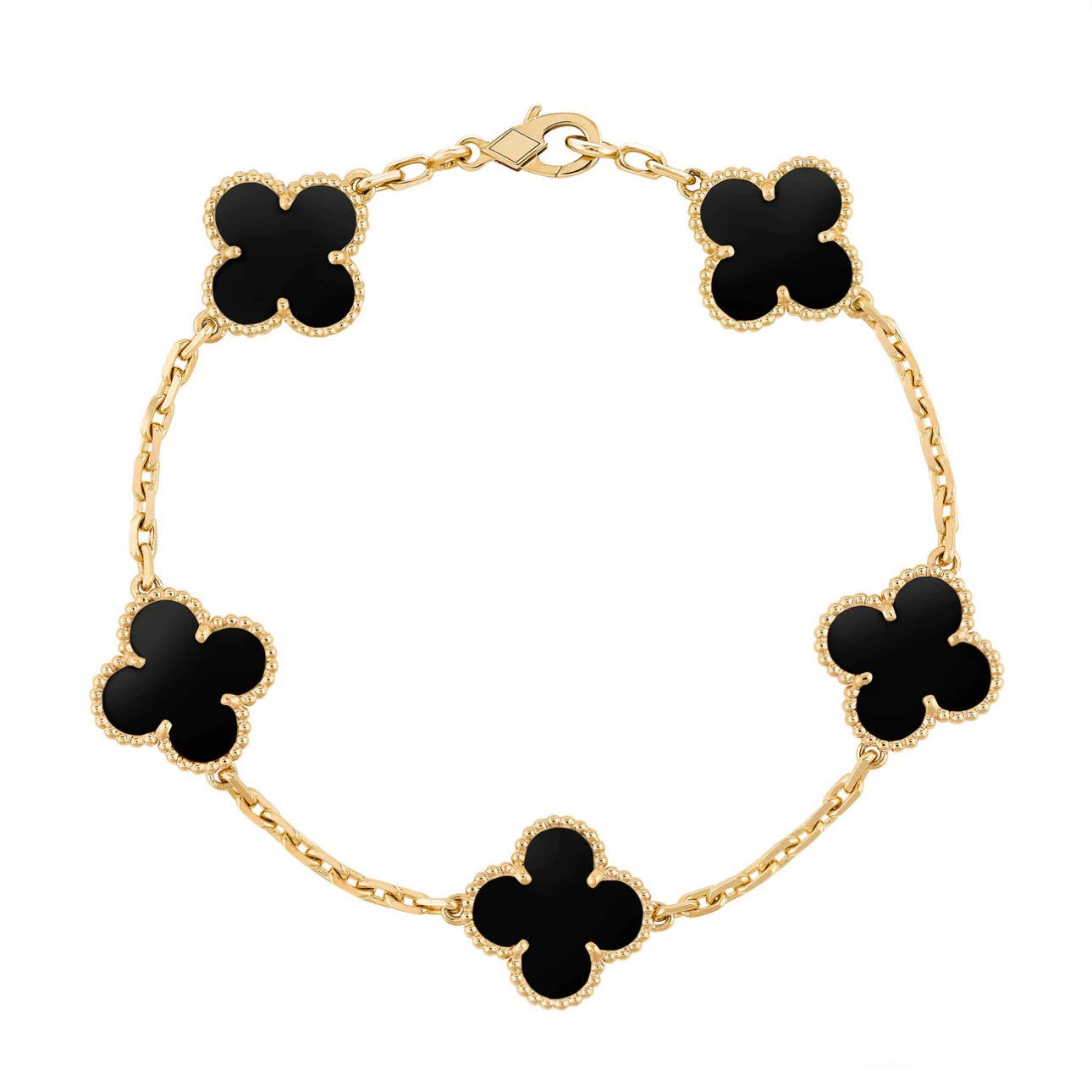 18K Gold Clover Leaf Bracelet