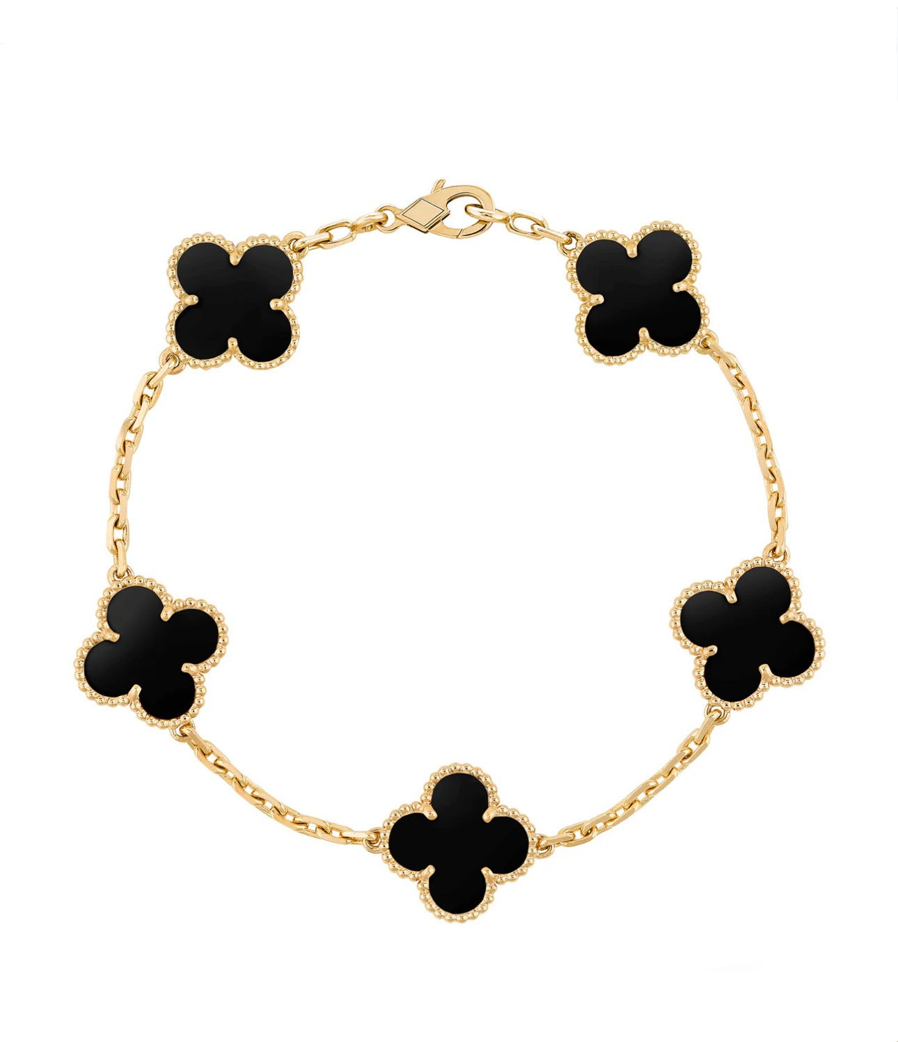 18K Gold Clover Leaf Bracelet