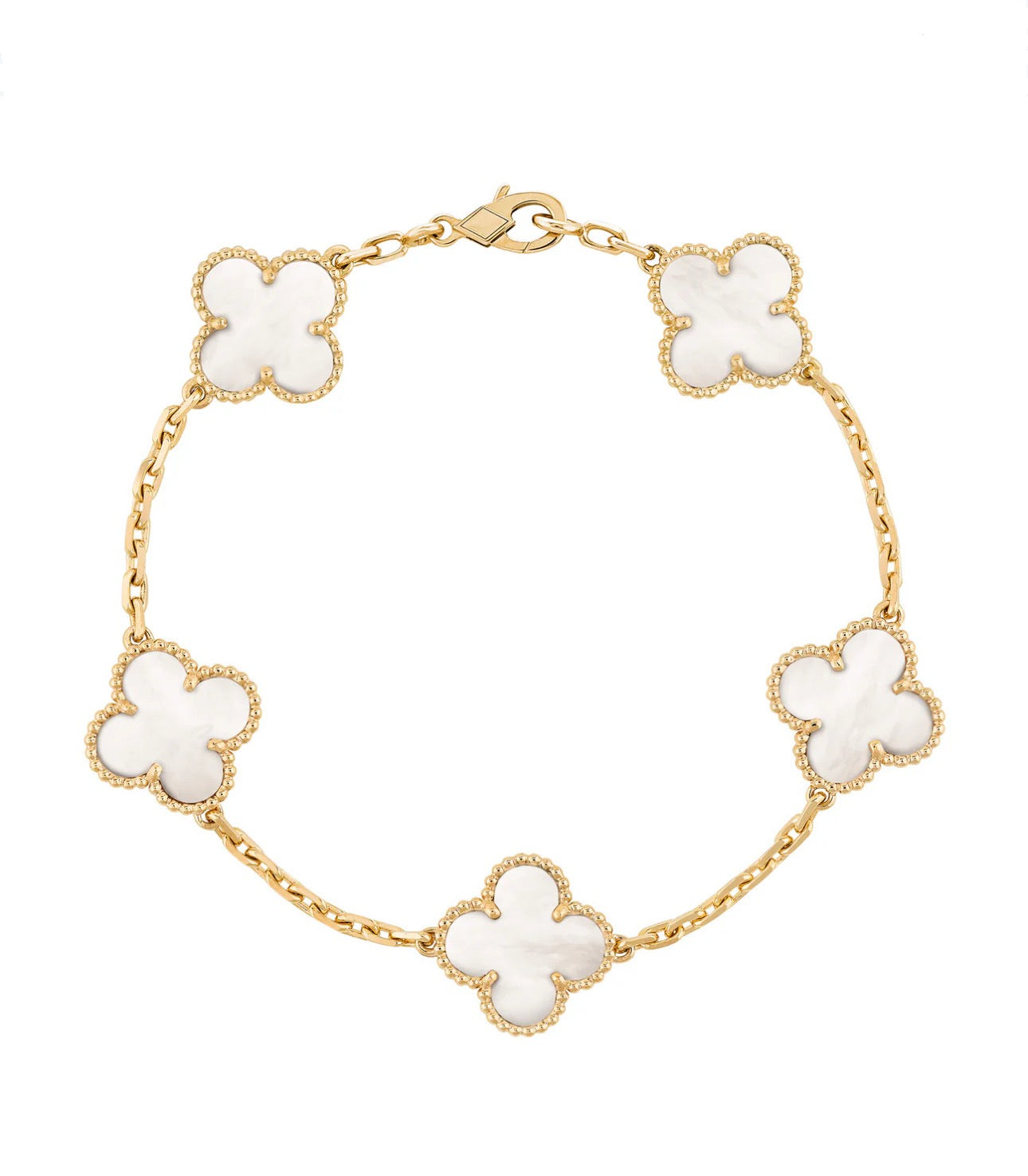 18K Gold Clover Leaf Bracelet