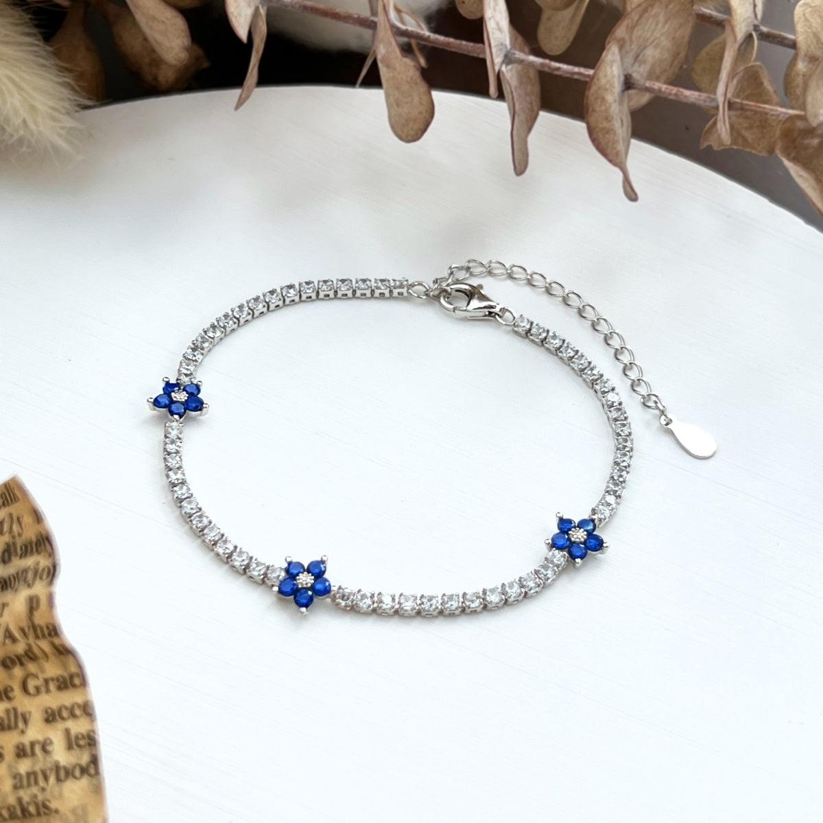 Blue Flowers Bracelet