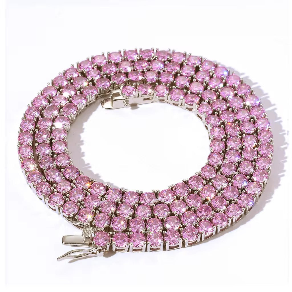 VVS Pink Tennis Bracelet (4mm)