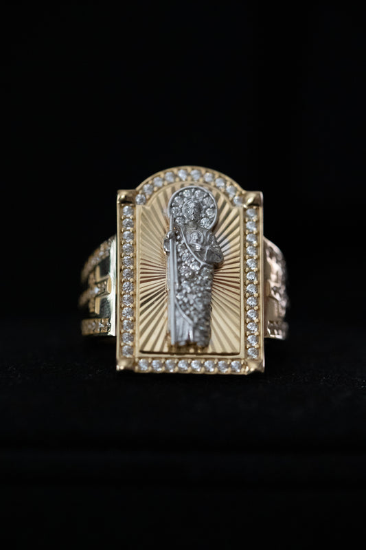 14K Gold San Judas Ring