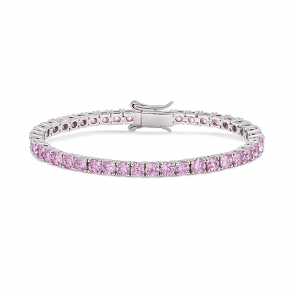 VVS Pink Tennis Bracelet (4mm)