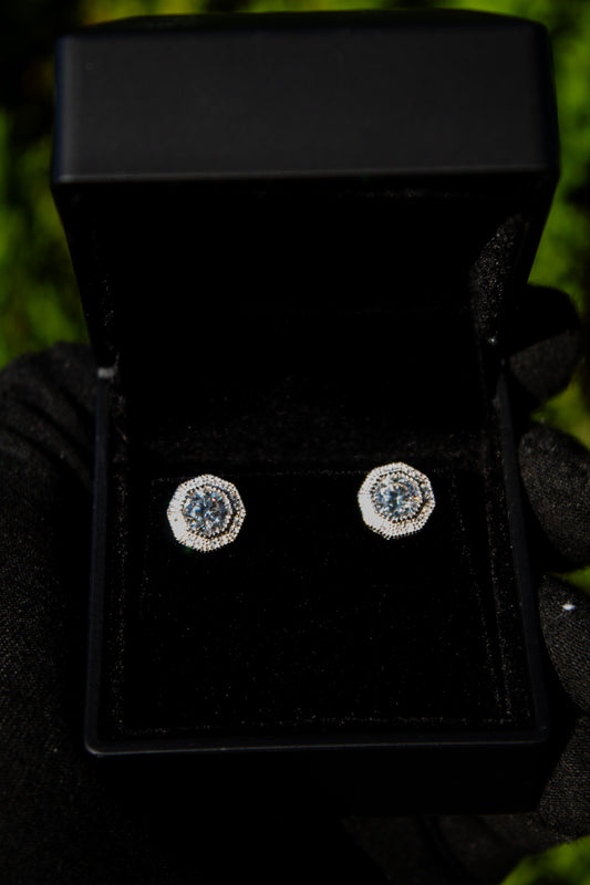 Octagon VVS Earrings Set