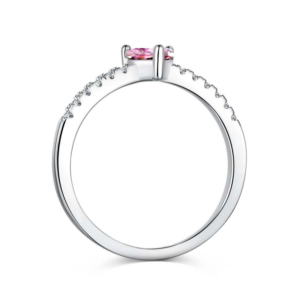 Pink Diamond Heart Ring