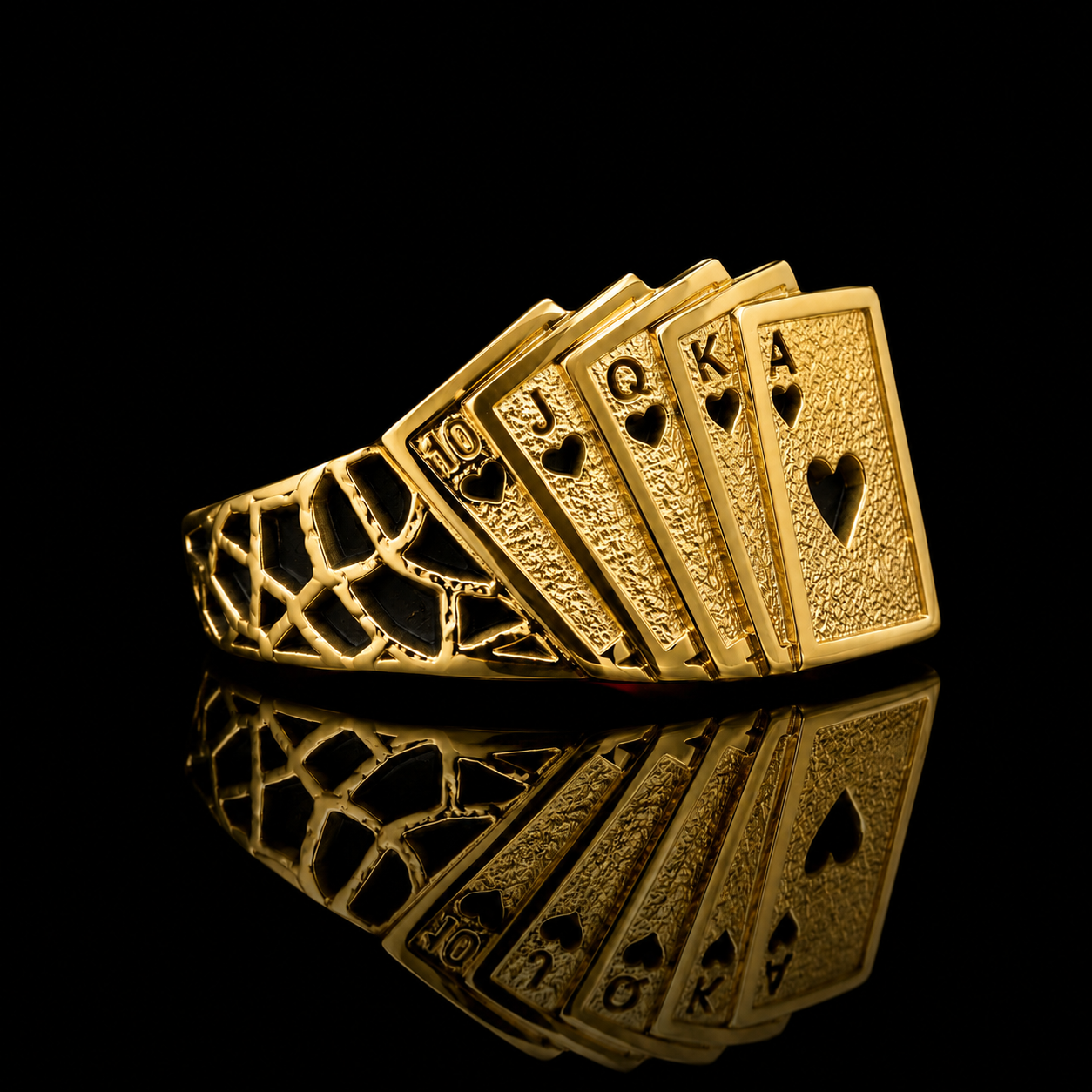14K Gold Baraja Ring