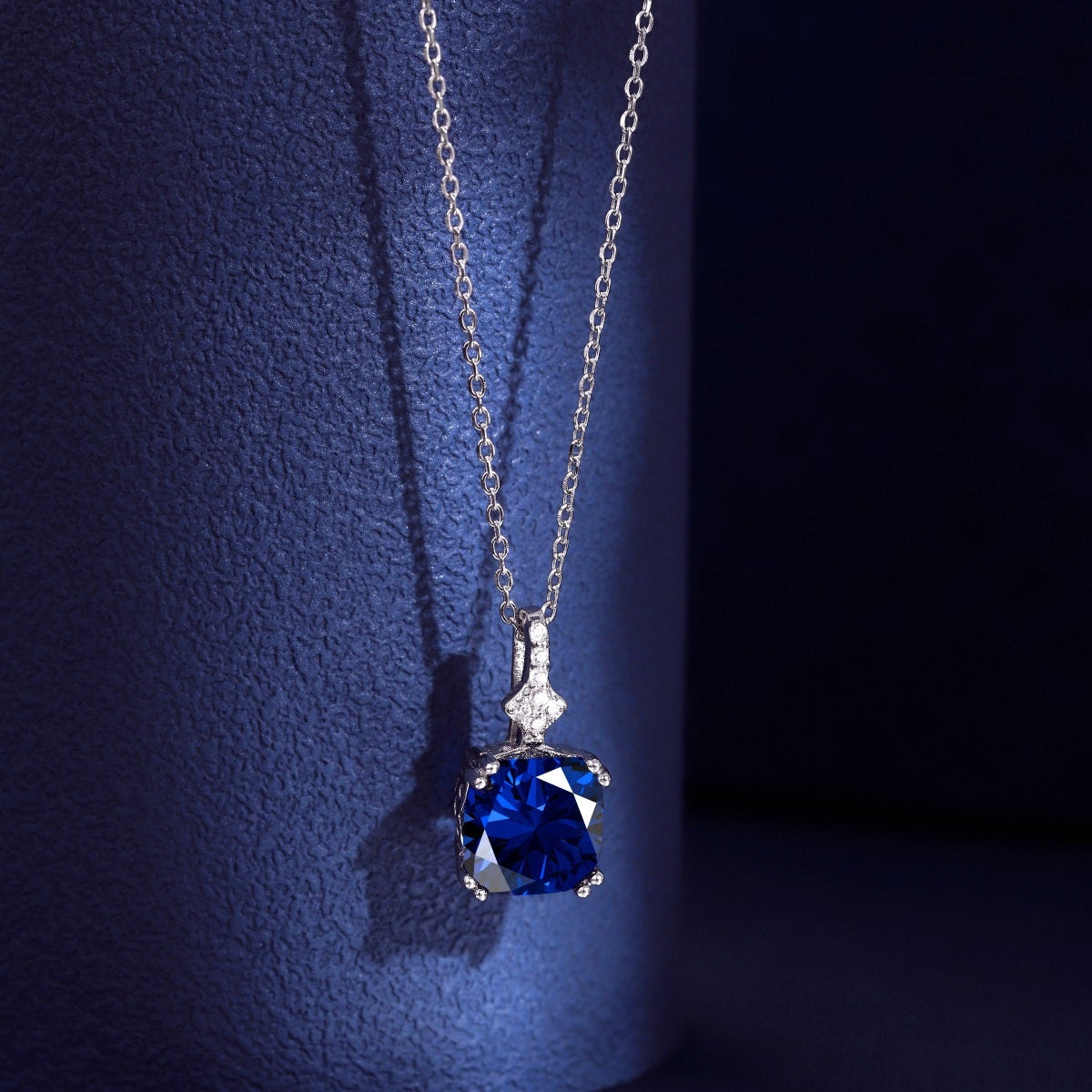 Blue Diamond Necklace