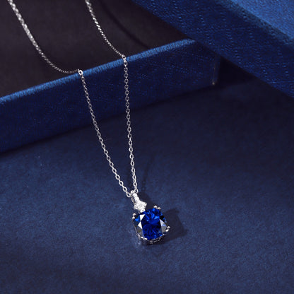 Blue Diamond Necklace