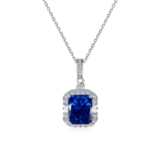 Blue Diamond Necklace