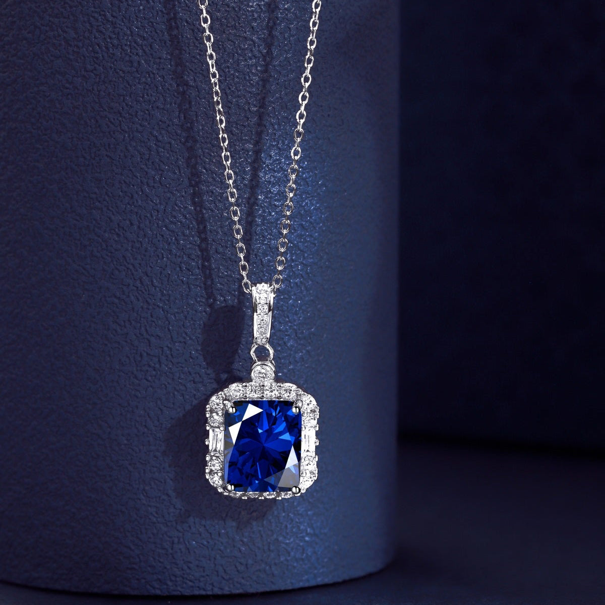 Blue Diamond Necklace
