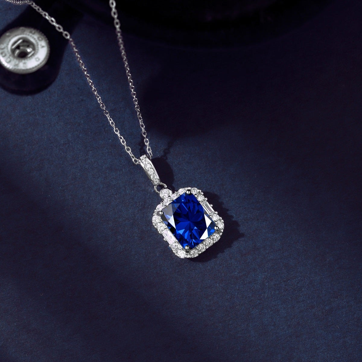 Blue Diamond Necklace