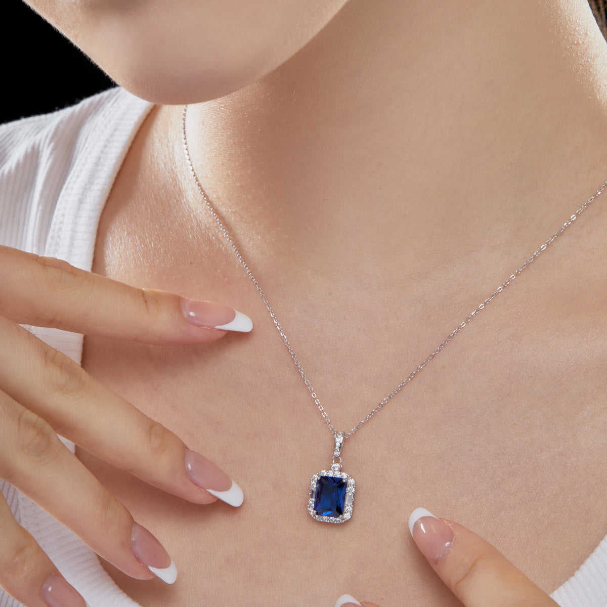 Blue Diamond Necklace