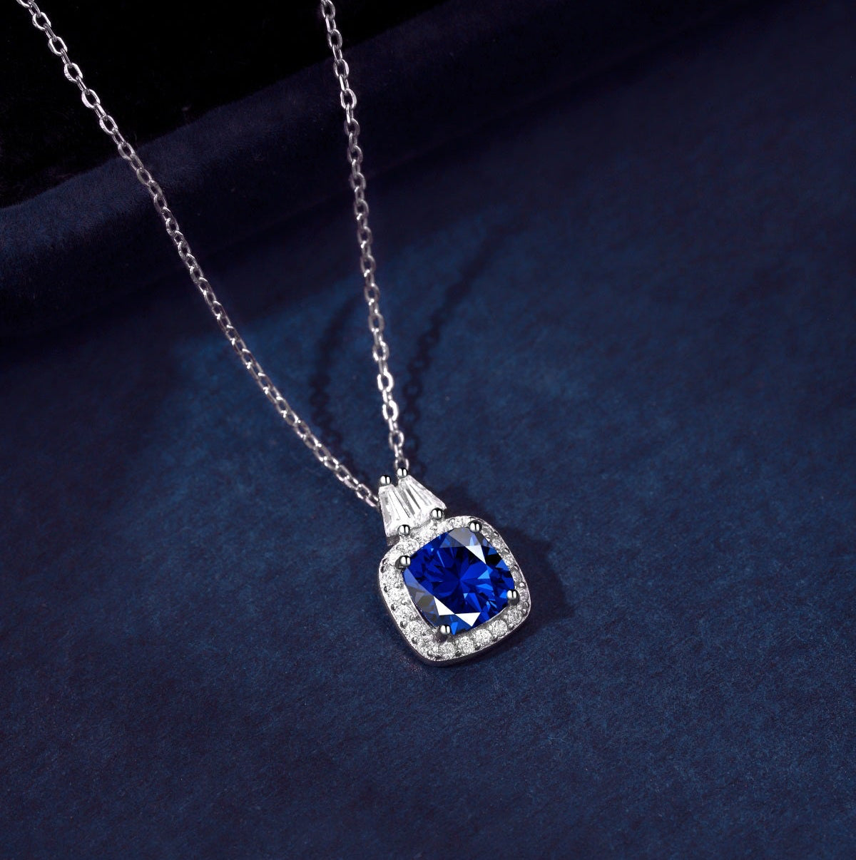 Blue Diamond Necklace