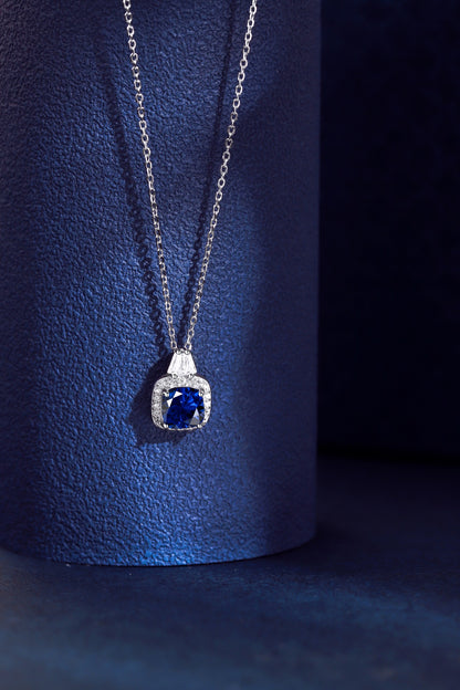 Blue Diamond Necklace