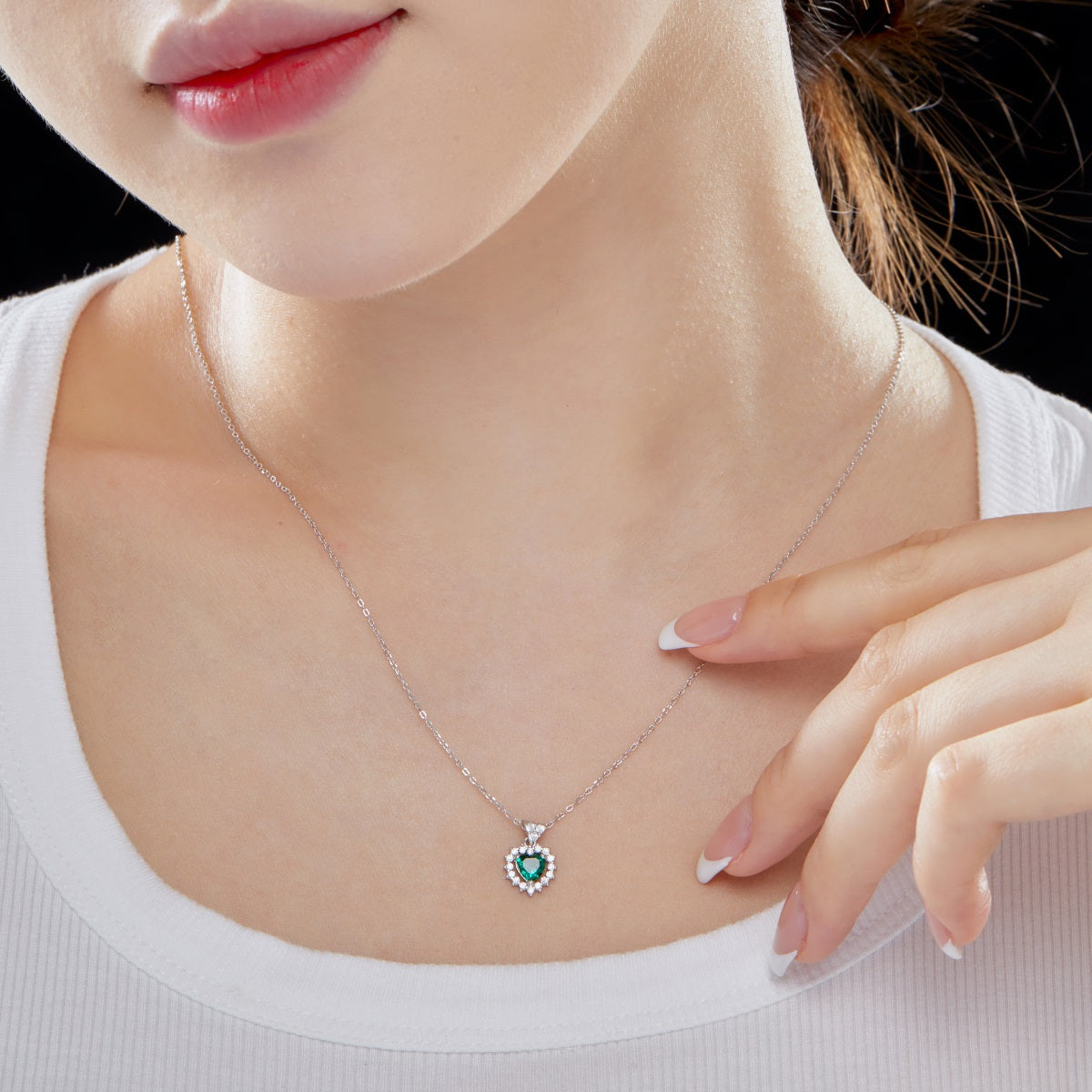 Green Diamond Necklace