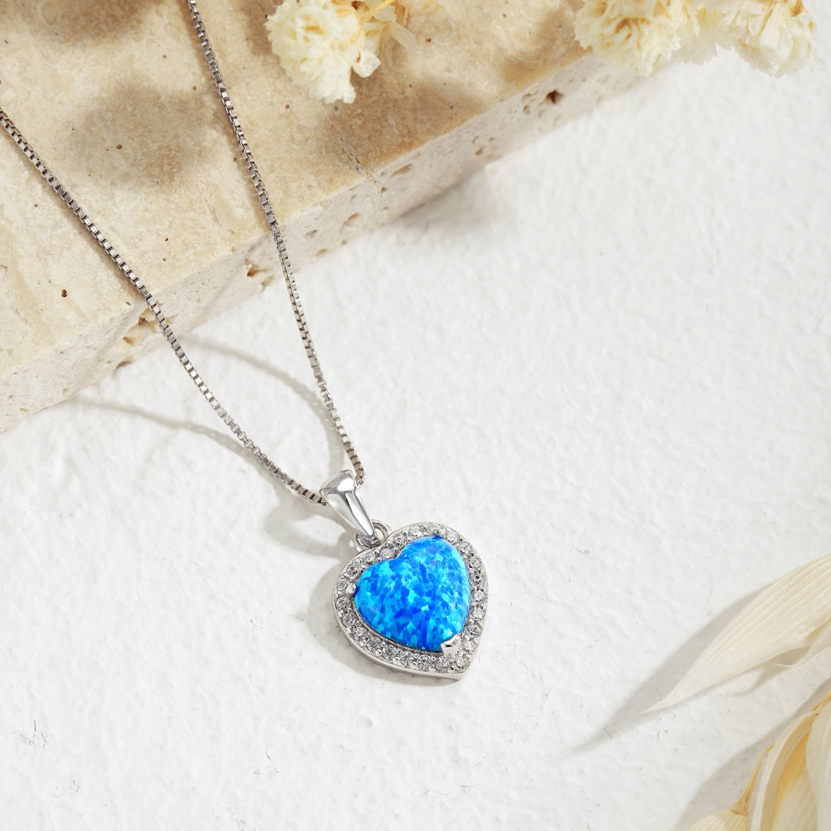 Blue Heart Necklace