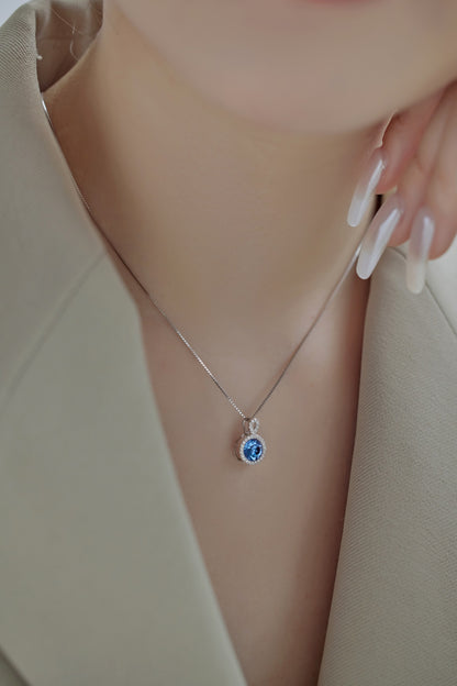 Blue Diamond Necklace