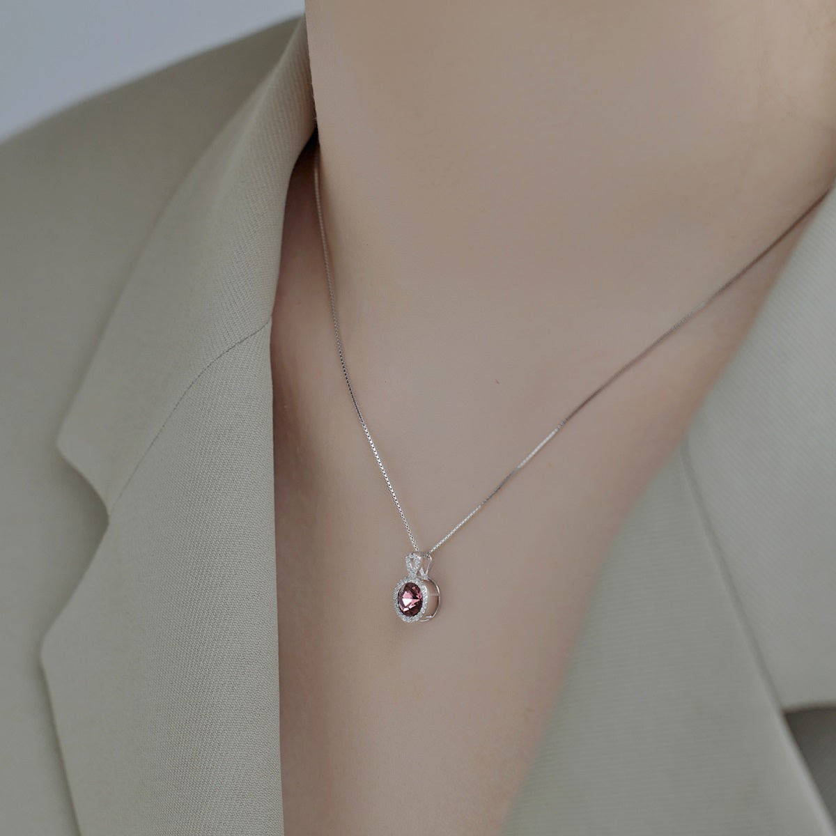 Red Diamond Necklace