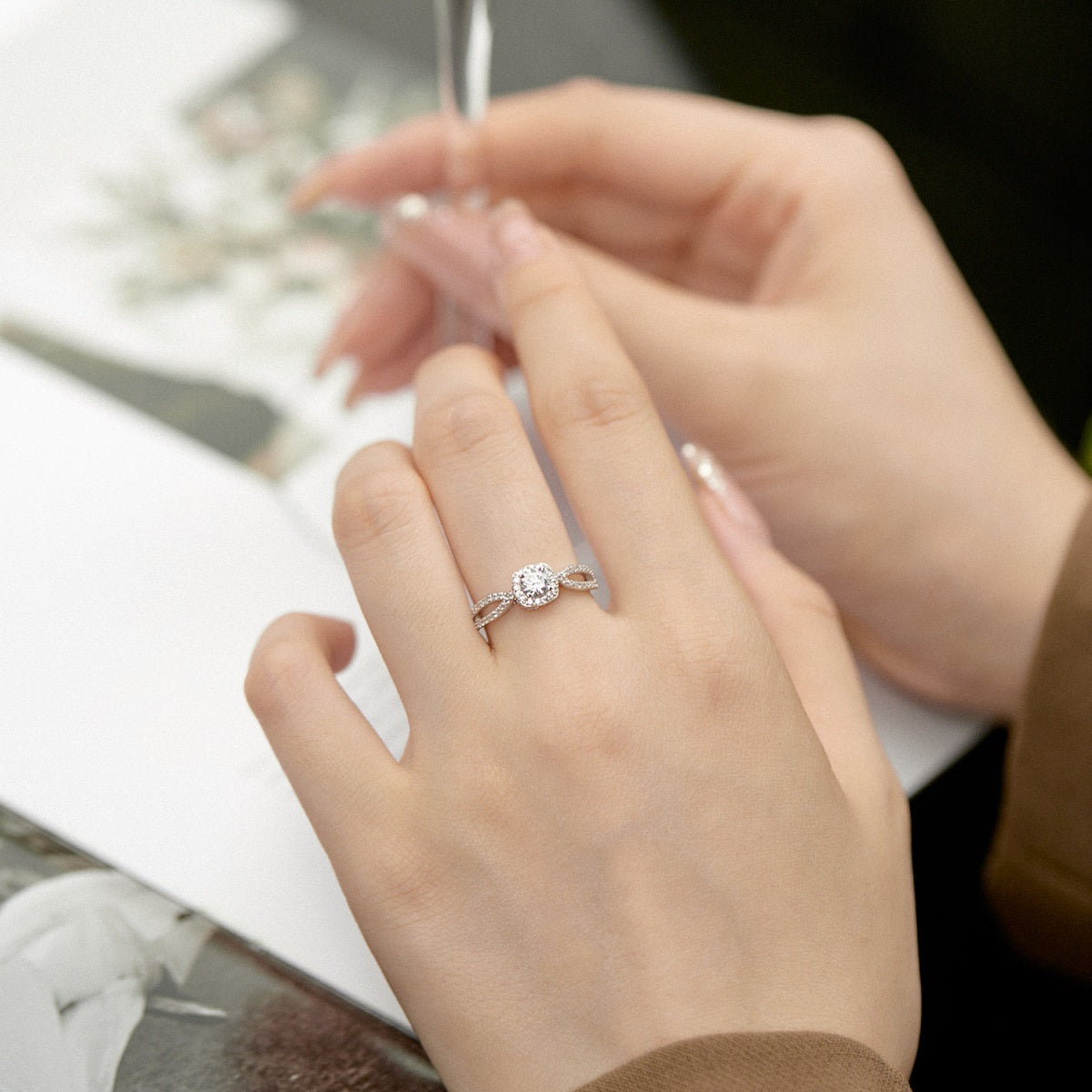 White Diamond Ring