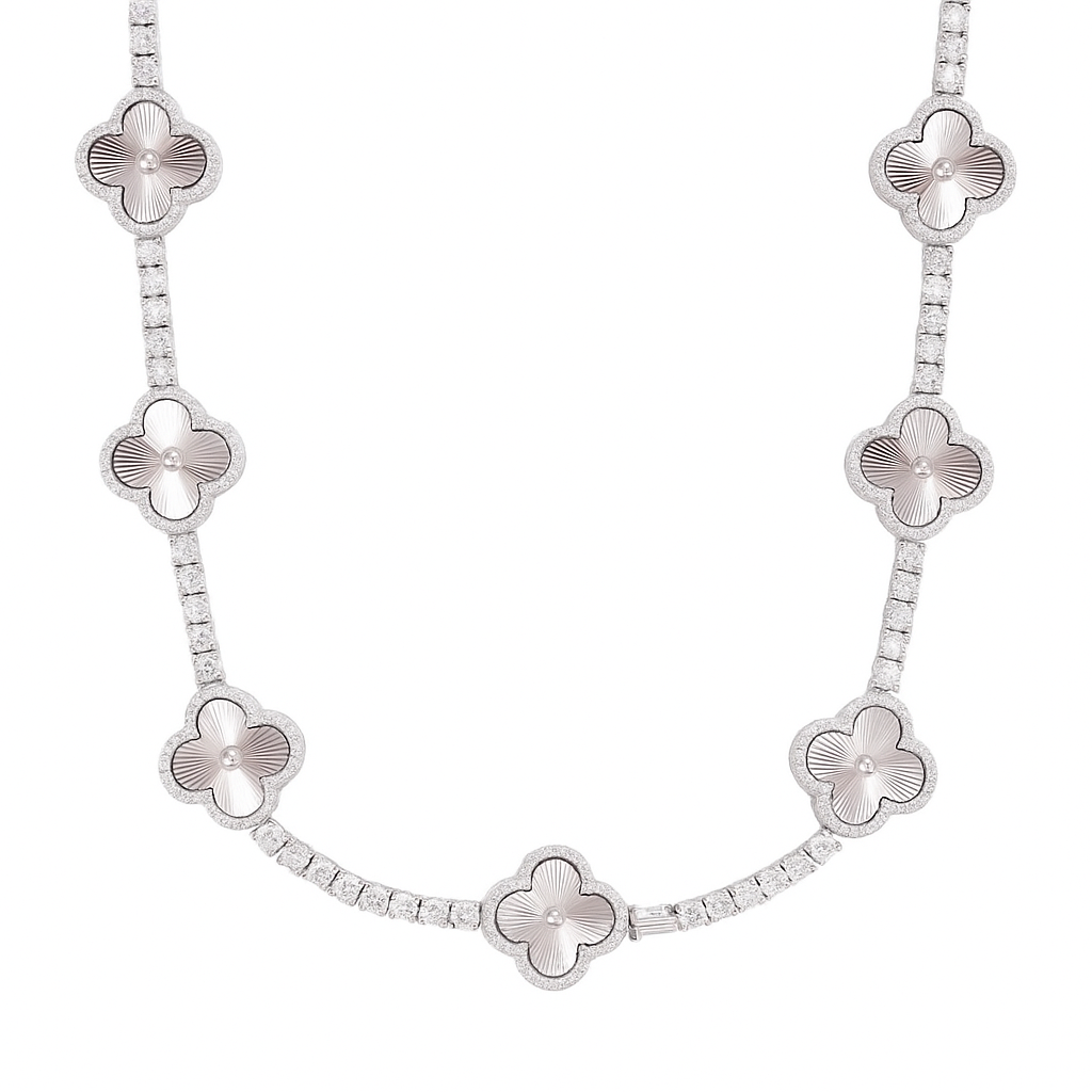 Clover / Tennis VVS Necklace (3mm / 15mm)