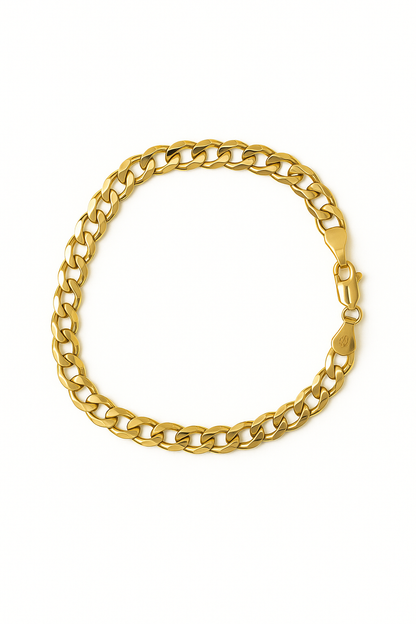 14K Gold Cuban Bracelet (6mm)