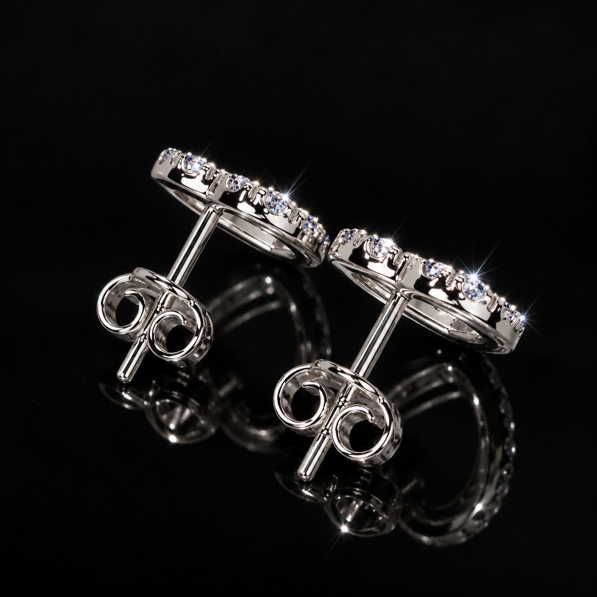 Open VVS Heart Earrings