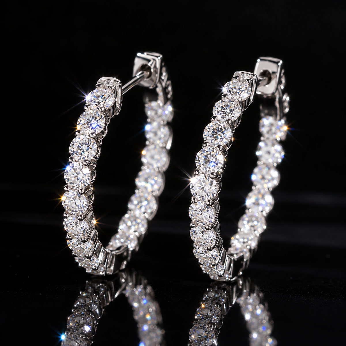 VVS Tennis Hoop Earrings