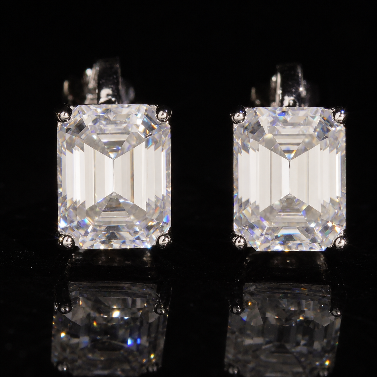 VVS Emerald Cut Earrings