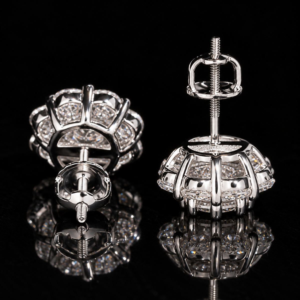 VVS Flower Cluster Earrings