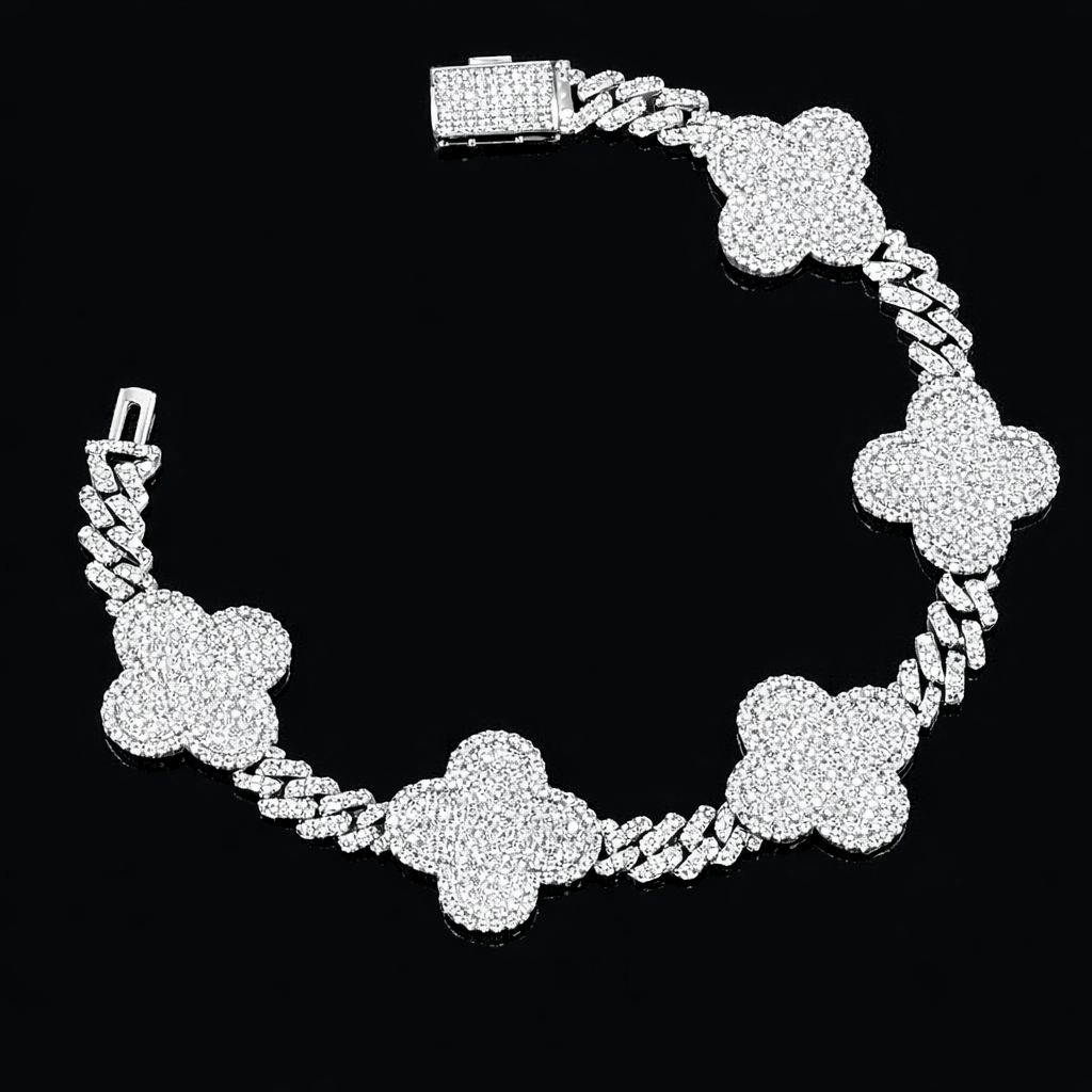 Cuban / Clover VVS Bracelet (6mm / 17mm)