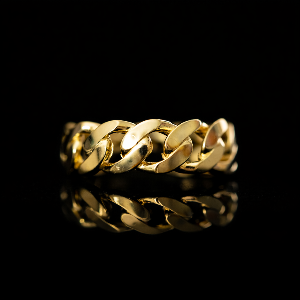 14K Gold Cuban Ring