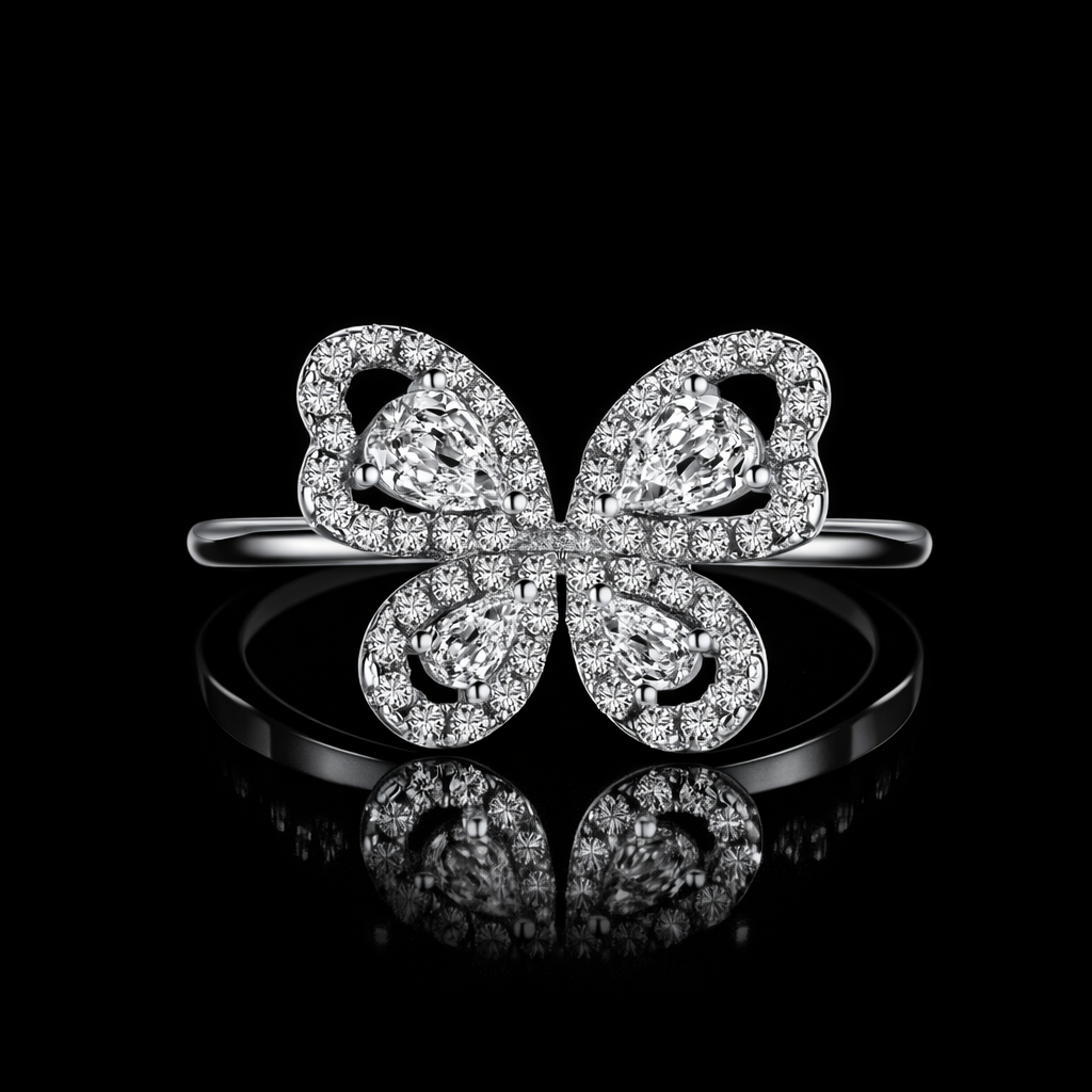 Butterfly Diamond Ring