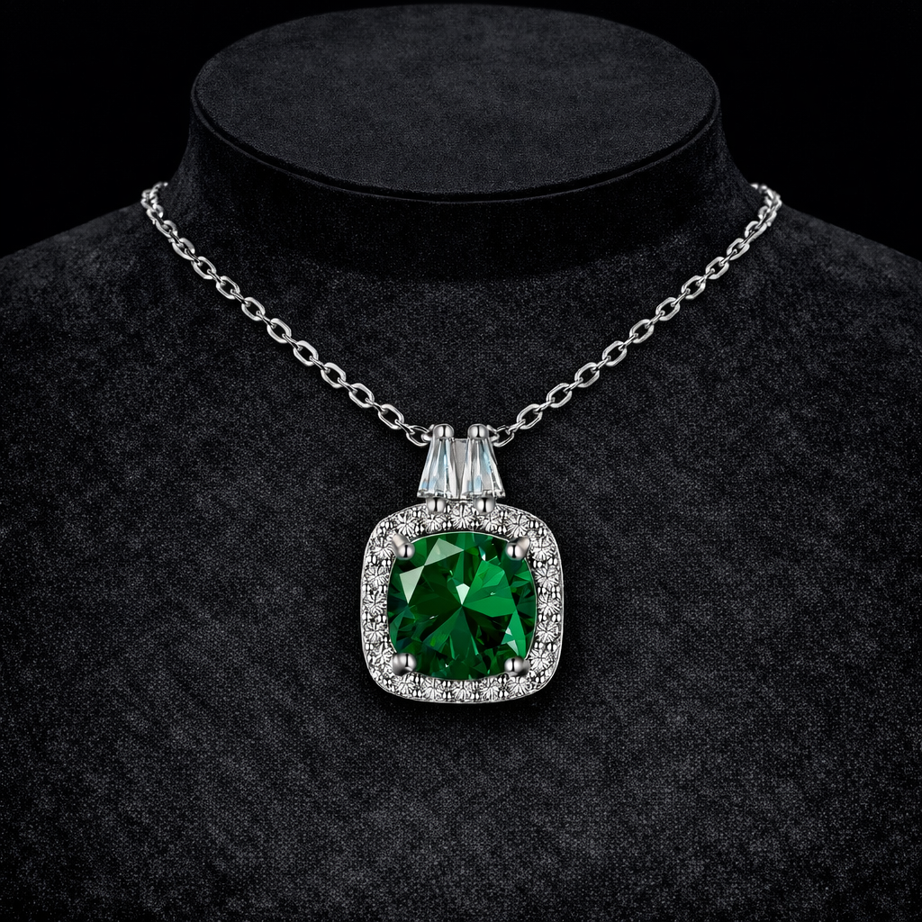 Green Diamond Necklace
