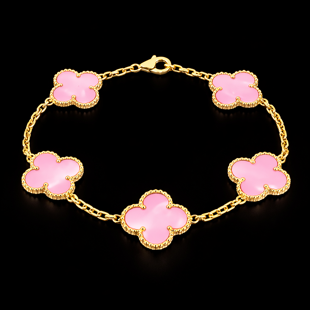 18K Gold Clover Leaf Bracelet
